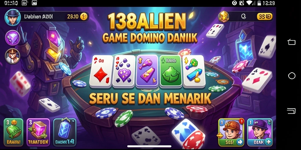 Tangkapan layar utama 138ALIEN menampilkan aksi mendebarkan permainan Domino.
