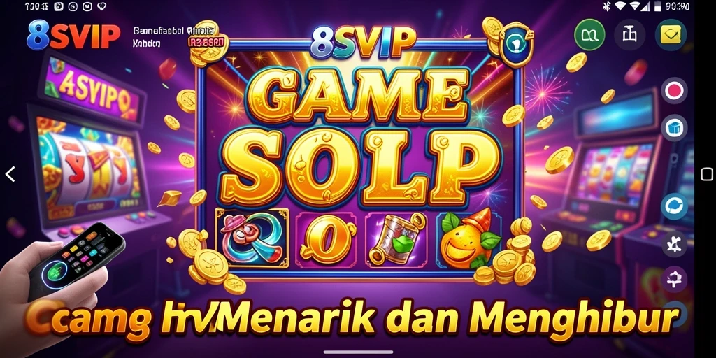 Tampilan gameplay seru di 8SVIP dengan berbagai mesin slot.