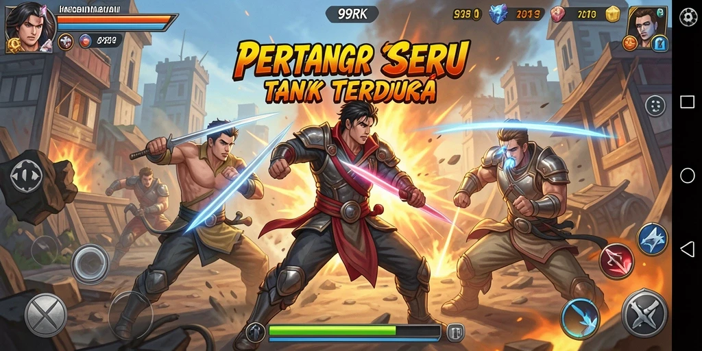 Gameplay seru dalam pertarungan epik di 99RK.