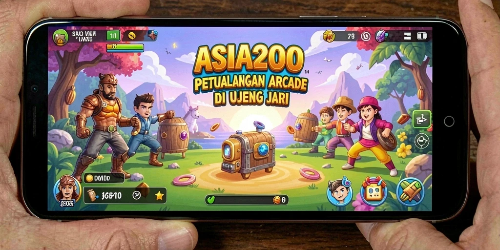 Screenshot gameplay ASIA200 dengan tampilan aksi seru.