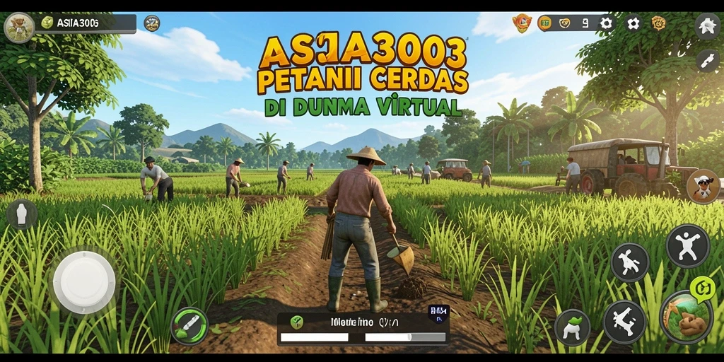 Screenshot gameplay ASIA303 menampilkan aktivitas bertani yang seru dan interaktif.