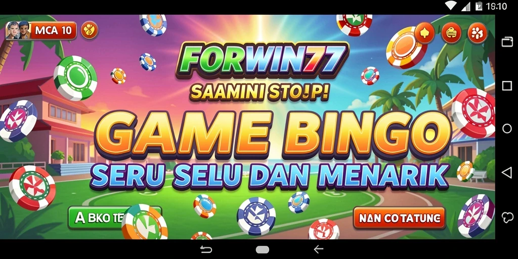 Tampilan gameplay seru dalam FORWIN77, nikmati Bingo sekarang!