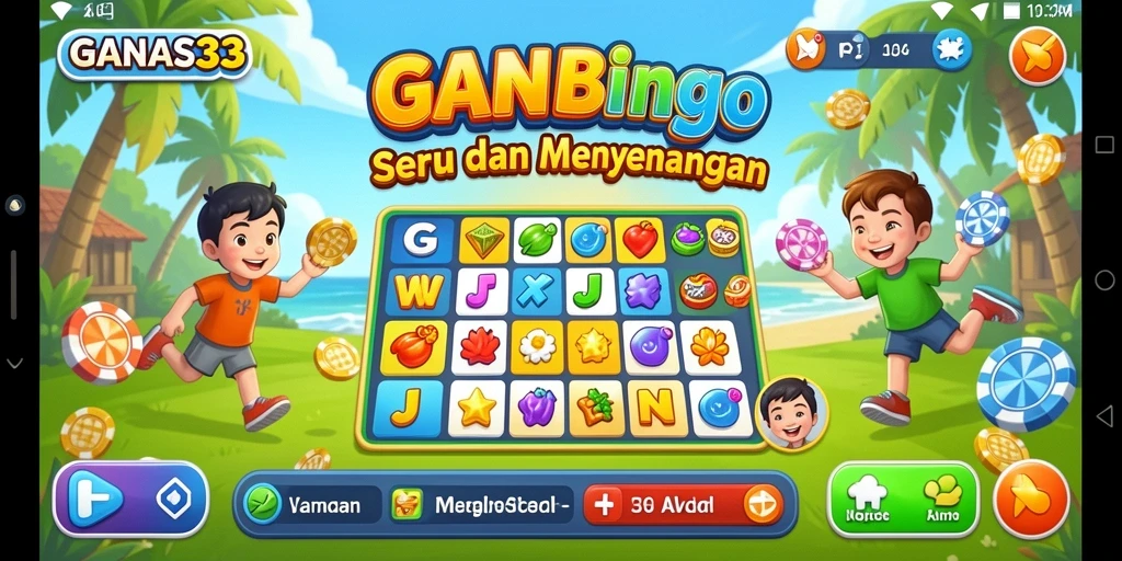 Screenshot gameplay seru dari permainan Bingo GANAS33.