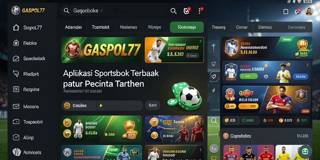 Screenshot GASPOL77 menampilkan antarmuka taruhan yang interaktif dan mudah dipahami.