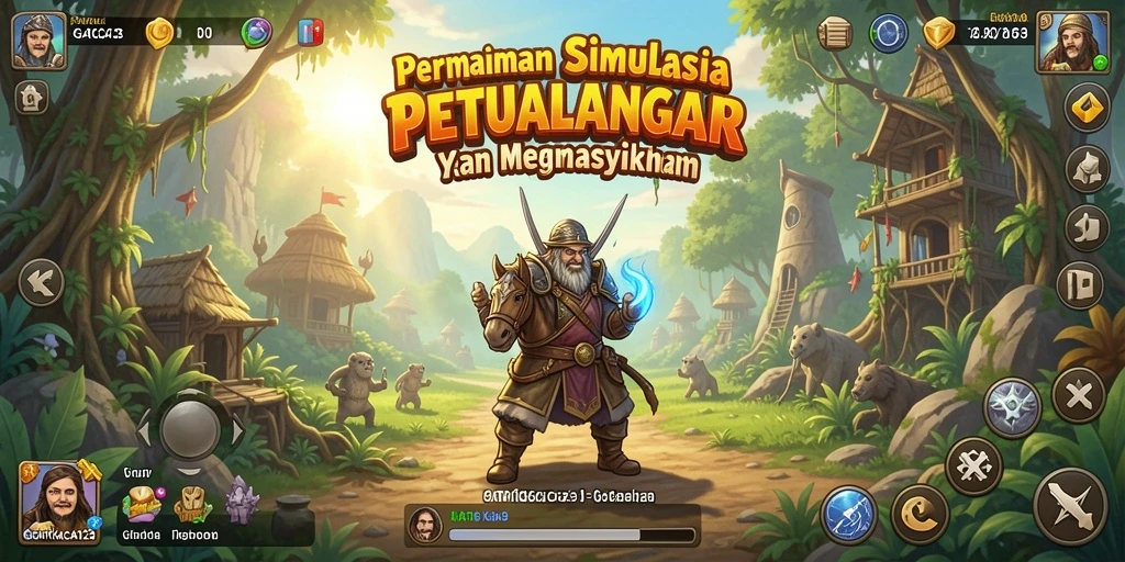 Screenshot GATOTKACA123 menampilkan gameplay yang penuh warna dan interaktif.