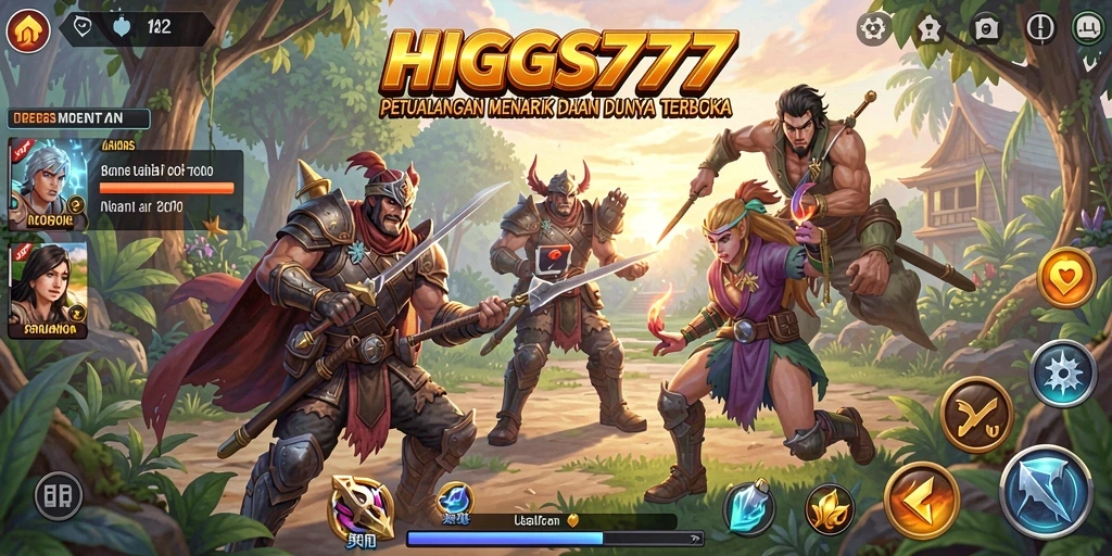 Gameplay HIGGS777 yang menampilkan dunia terbuka yang luas dan imersif.
