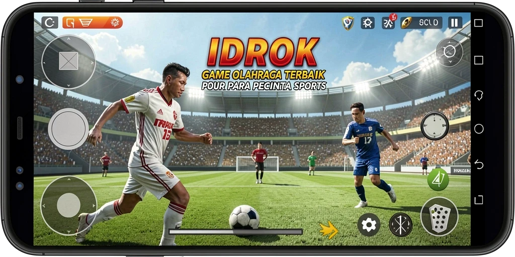 Screenshot gameplay <strong>IDROK</strong> menampilkan aksi olahraga yang mendebarkan.