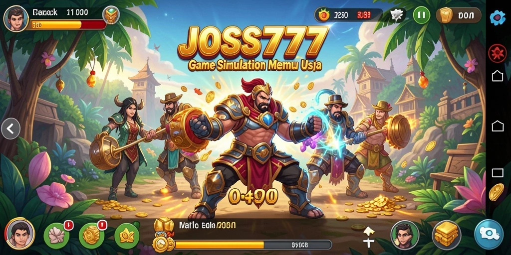 Tampilan gameplay JOSS777 yang menakjubkan dalam simulasi interaktif.