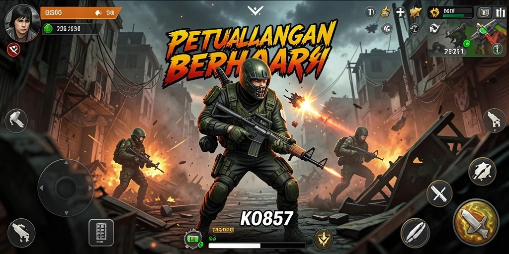Gambaran aksi mendebarkan di KO857 dengan grafik yang memukau.