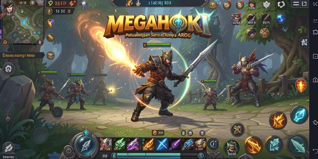 Tangkapan layar utama dari gameplay ARPG yang mendebarkan.