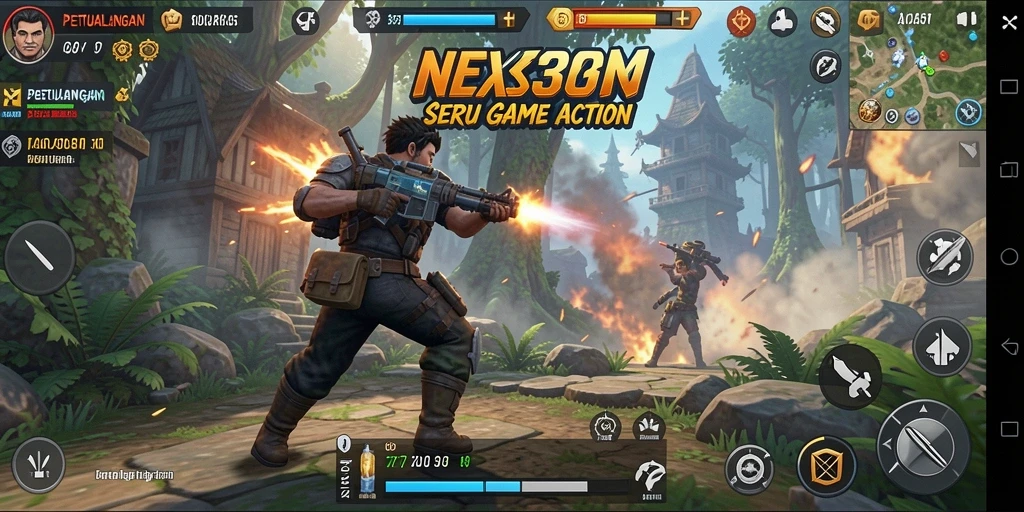 Tampilan memukau dari gameplay NX303 yang menegangkan.