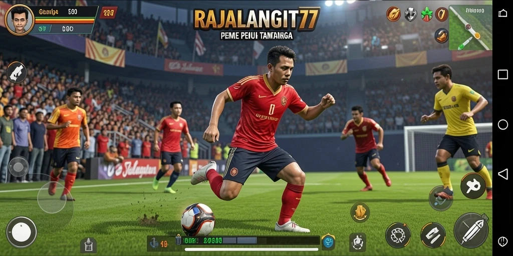 Tampilan gameplay menarik dalam RAJALANGIT77 yang seru dan realistis.