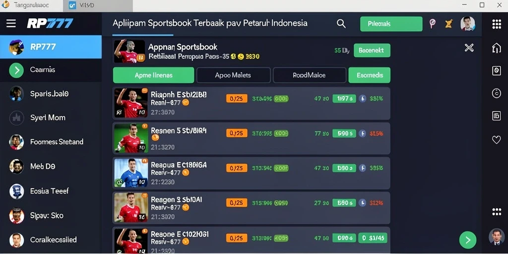 Tangkapan layar utama RP777 menunjukkan pengalaman taruhan yang mendebarkan.