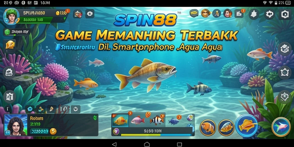 Tampilan gameplay SPIN88 yang seru dan menantang saat memancing.