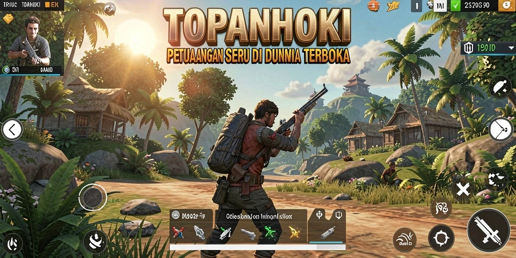 Gameplay seru di dunia terbuka TOPANHOKI yang menakjubkan.